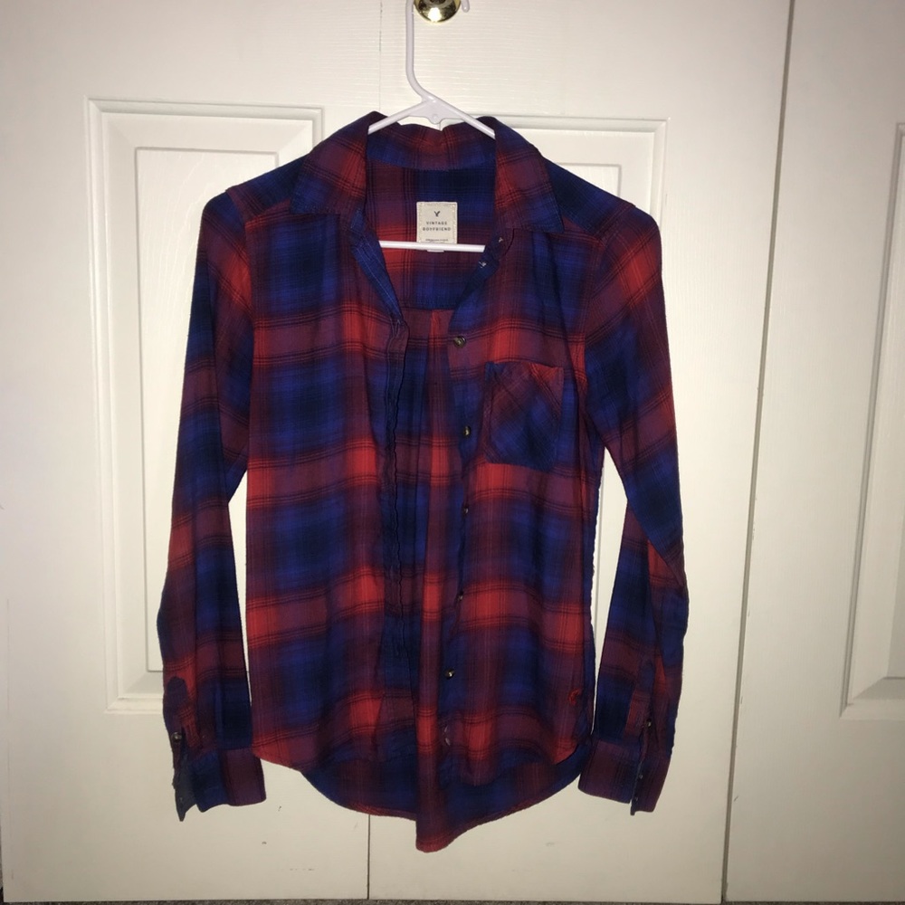 Boyfriend Fit AE flannel, XXS
